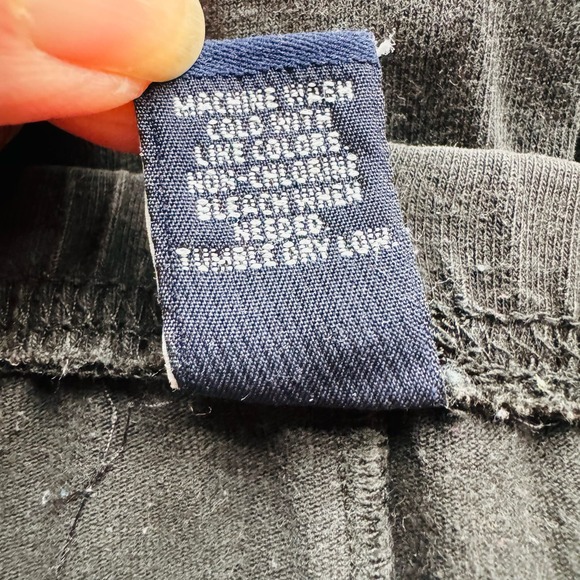 GAP Black Cotton Athletic Bike High Rise Shorts Womens Small Girls Large VTG - Picture 4 of 4